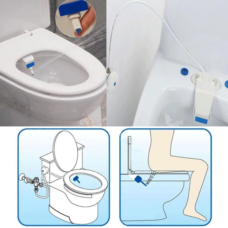 Toilet Flushing Sanitary Device Bidet Water Spray Seat