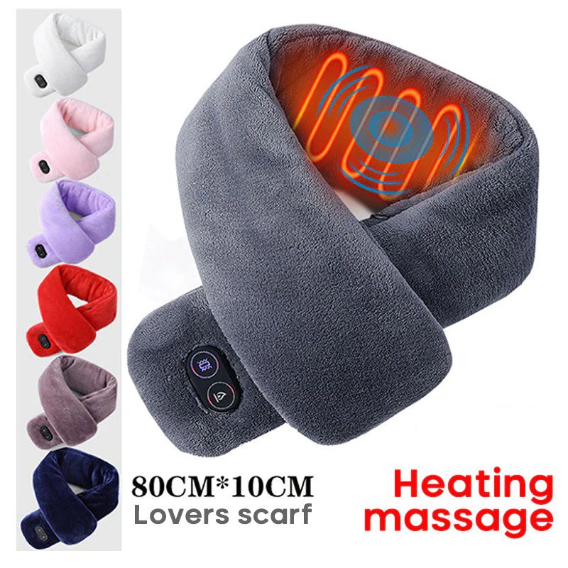Electric Heated Neck Warmer Scarf For Outdoor Camping Hiking Cycling