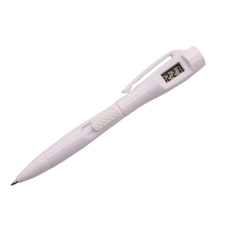 1Pcs Creative Digital Clock Ballpoint Pen Electronic Watch Student Pen