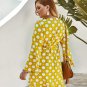 Plus Size Dress for Women, Plus Size Dress, Polka Dot Dress Women, Long Sleeve Dress Pattern