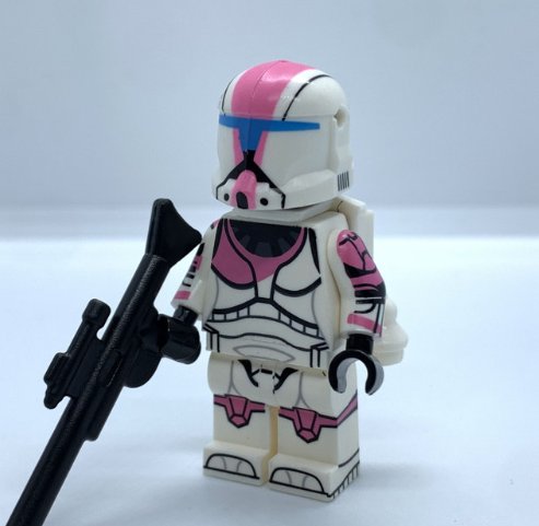 Clone Commando Minifigure Star Wars Pink Clone Commando