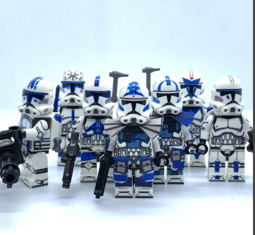 X 20 Minifigure Personalizzate Di Clone Trooper Fase 1 - Star Wars - Foto 2