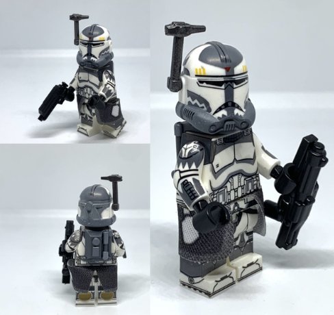 Wolfpack Clone Trooper Minifigures Commander Wolffe