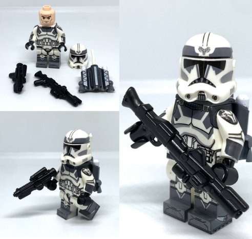 Wolfpack Clone Trooper Minifigures Jet Trooper