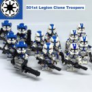 Captain Rex and 501st Legion Clone Trooper Minifigures Star Wars Lot Of 12 Clones