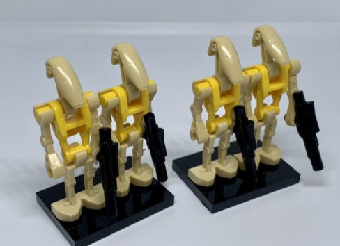 Yellow Commander Battle Droid Minifigures Star Wars B1 Battle Droids