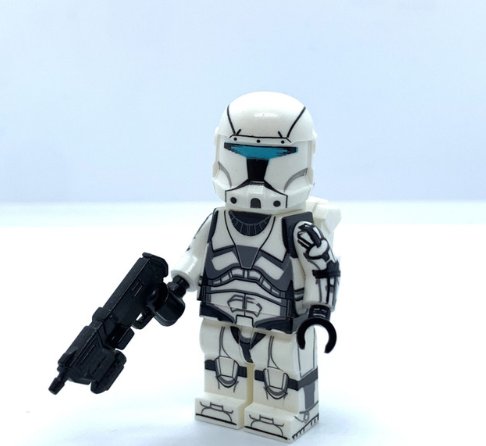 Clone Commando Minifigure Star Wars Clone Commando with DC-17m