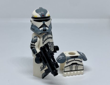Clone Commander Wolffe Minifigure Star Wars Wolfpack Clone Trooper Standard