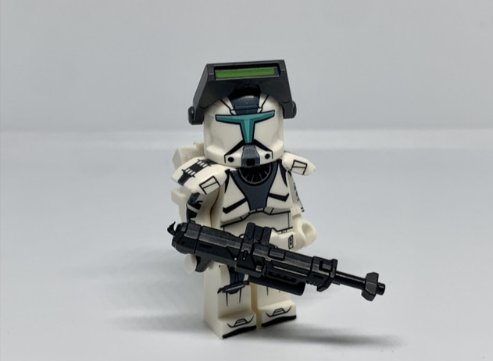 Clone Commando Minifigure Star Wars Battlefront Clone Commando with Armor and Blaster (Grey)
