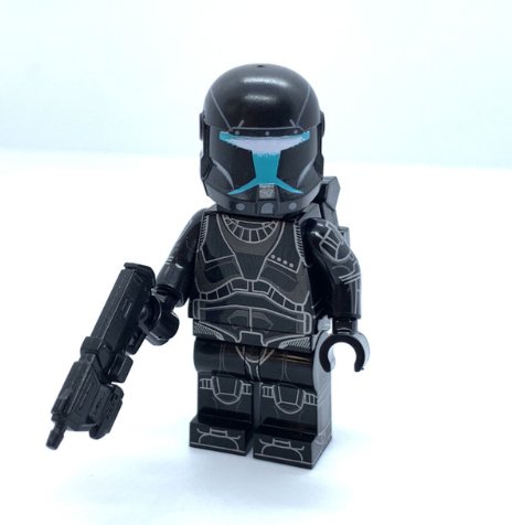 Omega Squad Clone Commando Minifigure Star Wars Clone Shadow Commando with DC-17m