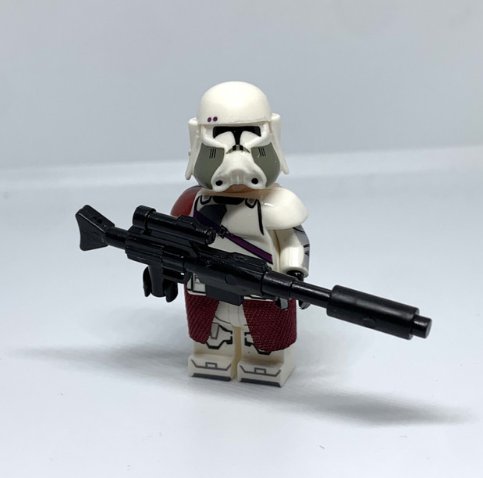 Commander Bacara Minifigure Star Wars Mygeeto Nova Corps Clone Trooper Sniper Rifle