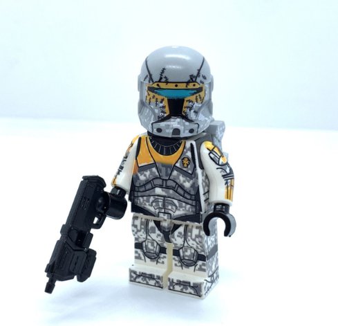 Gregor Clone Commando Minifigure Star Wars Clone Commando with DC-17m