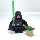Luke Skywalker and Grogu Minifigures Star Wars The Mandalorian Baby Yoda