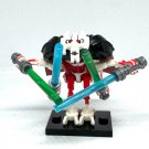 Caped General Grievous Minifigures - Battle Damaged Grievous Red/White (red eyes)Minifigure