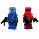 Copy of Halo Spartan Space Soldier Marines Blue/Red Minifigures