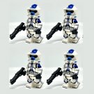 4x 501st ARF Trooper Minifigures Star Wars Clone Troopers DC-15s Blasters