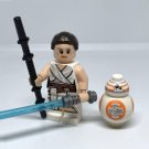 Rey and BB-8 Minifigures Star Wars The Force Awakens