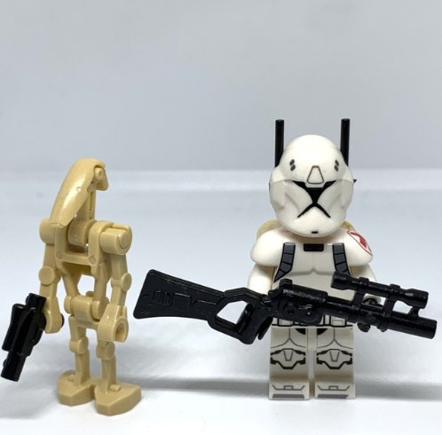 Comms Clone Trooper Minifigure Star Wars The Clone Wars Comms Trooper vs Battle Droid