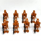 8 Battle Droid Minifigures Star Wars Geonosis Droids with E-5 Blasters (Dark Orange)