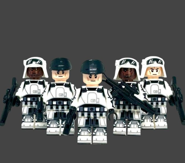5x ISB Agent Minifigures Star Wars Andor Imperial Army Troopers