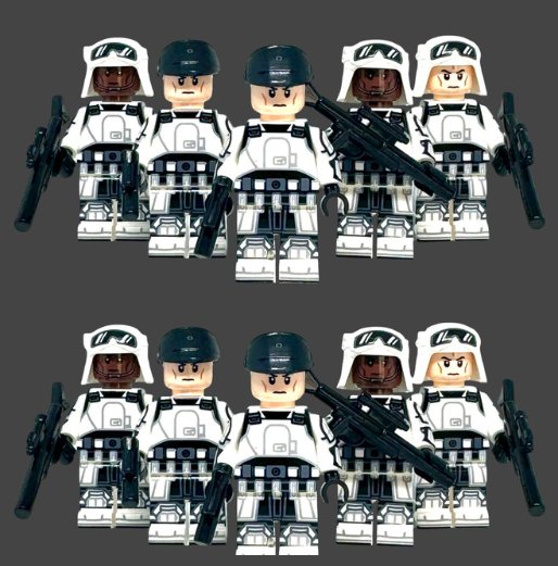 10x ISB Agent Minifigures Star Wars Andor Imperial Army Troopers