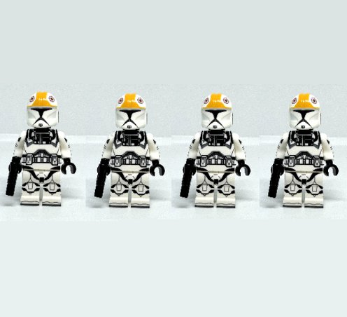 Clone x4 Pilot Minifigure - Phase 1 - Star Wars Attack of the Clones