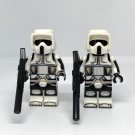 2 Scout Trooper Minifigures Star Wars Imperial Troopers with Blaster Rifles