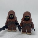 2 Jawa Minifigures Star Wars Tatooine Scavengers with Ion Blasters