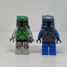 Classic Boba Fett and Jango Fett Minifigures Star Wars Mandalorian Bounty Hunters