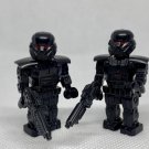 2 Dark Trooper Minifigures Star Wars The Mandalorian Droids with Blasters