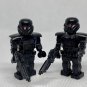 2 Dark Trooper Minifigures Star Wars The Mandalorian Droids with Blasters