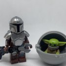 Mandalorian and Baby Yoda Minifigures Star Wars Din Djarin and Grogu