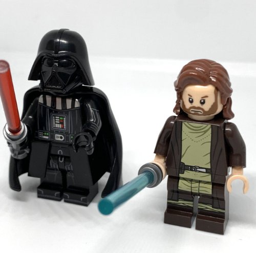 Darth Vader vs Obiwan Kenobi Minifigures Star Wars Jedi and Sith