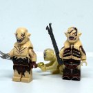 Azog and Bolg Orc Minifigures Lord of the Rings Orc Lord Leaders