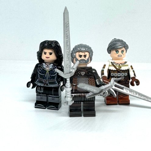 The Witcher Minifigures Geralt Ciri Yennifer