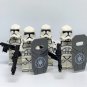 4 Clone Trooper Minifigures Star Wars Clone Riot Shield Troopers