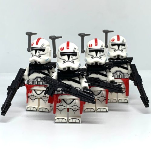 4x Clone BARC Trooper Minifigures Star Wars Clone Troopers