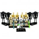 White General Grievous and 12x Battle Droid Minifigures CIS Army Builder
