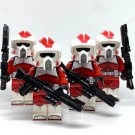 4x Coruscant Guard ARF Trooper Minifigures Star Wars Clone Shock Troopers