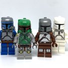 Classic Mandalorian Minifigures Star Wars Boba Fett Jango Fett Din Djarin Boba Prototype