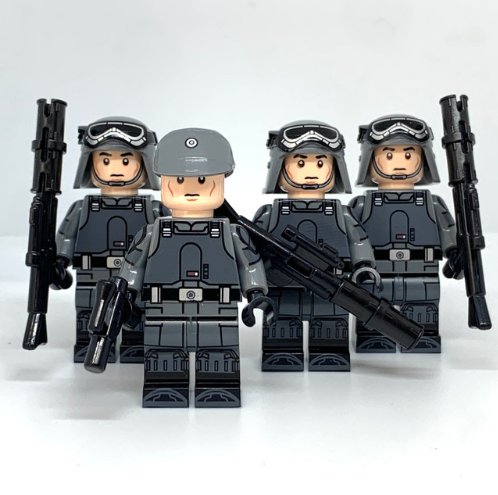 Star Wars Imperial Army Trooper Minifigures from Andor (Grey Troops and Officers)