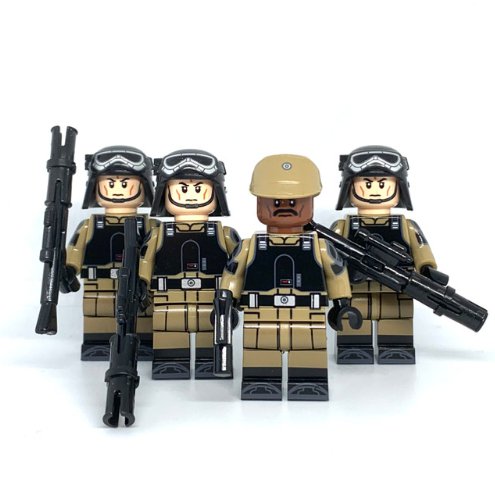 Star Wars Imperial Army Trooper Minifigures from Andor (Tan Troops and Officers)