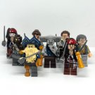 Pirates of the Caribbean Minifigure 8-Piece Set Jack Sparrow Davy Jones