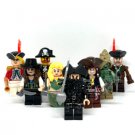 Pirates of the Caribbean Minifigure 8-piece Set Jack Sparow Blackbeard Mermaid