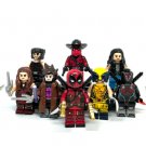 Deadpool x Wolverine Minifigure Set Cowboy Deadpool Elektra Gambit X-23