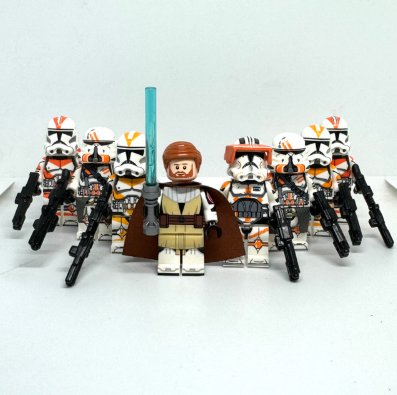 212th Legion Army Bundle Star Wars Minifigures Commander Cody Obiwan Kenobi Clone Troopers