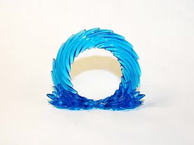 Blue Fire flame Power Ring for Minifigure