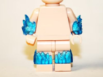 Blue Fire flame Power set for Minifigure