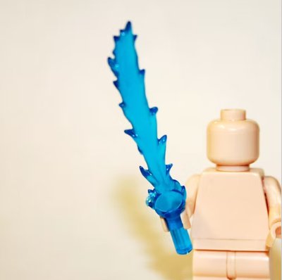 Blue Fire flame Sword for Minifigure