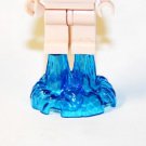 Blue Fire flame Power Base for Minifigure